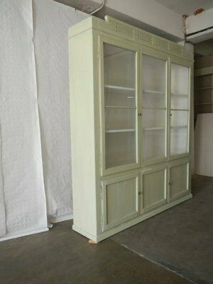 Vintage Fir Display Cabinet, 1950s photo for sale