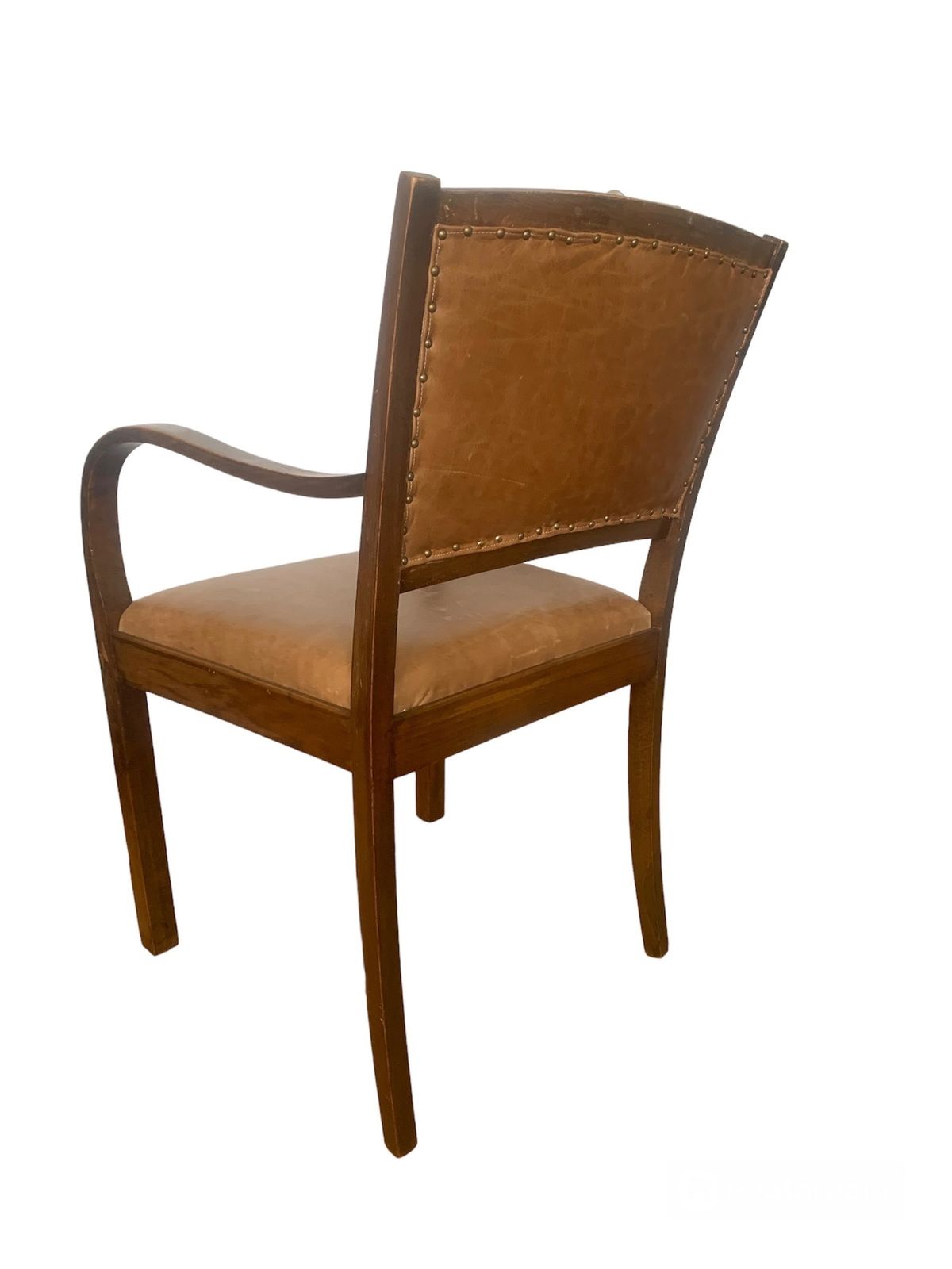 Vintage Danish Armchair By Fritz Hansen Of Denmark C.1940's photo for sale