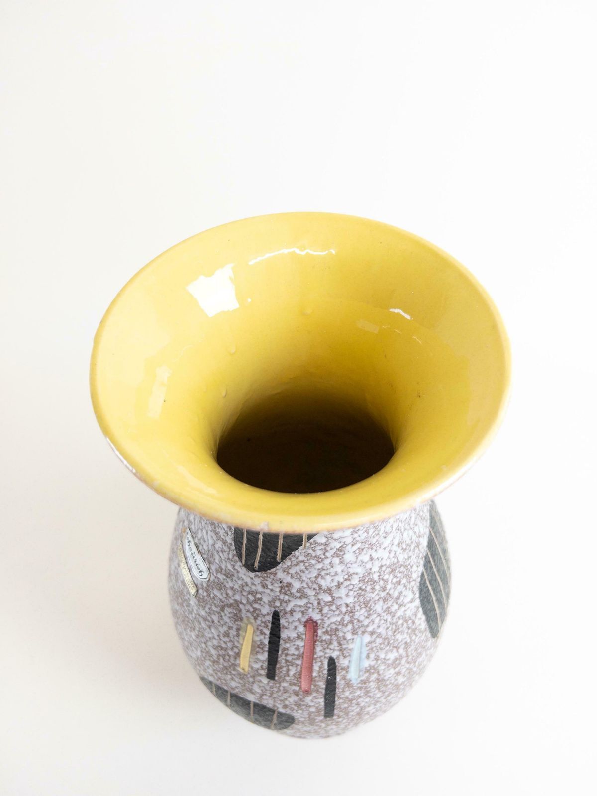 Large Floor Vase By Scheurich Keramik   1950s Mid Century Ceramic Vase   West German Pottery Scheurich 215 33 photo buy