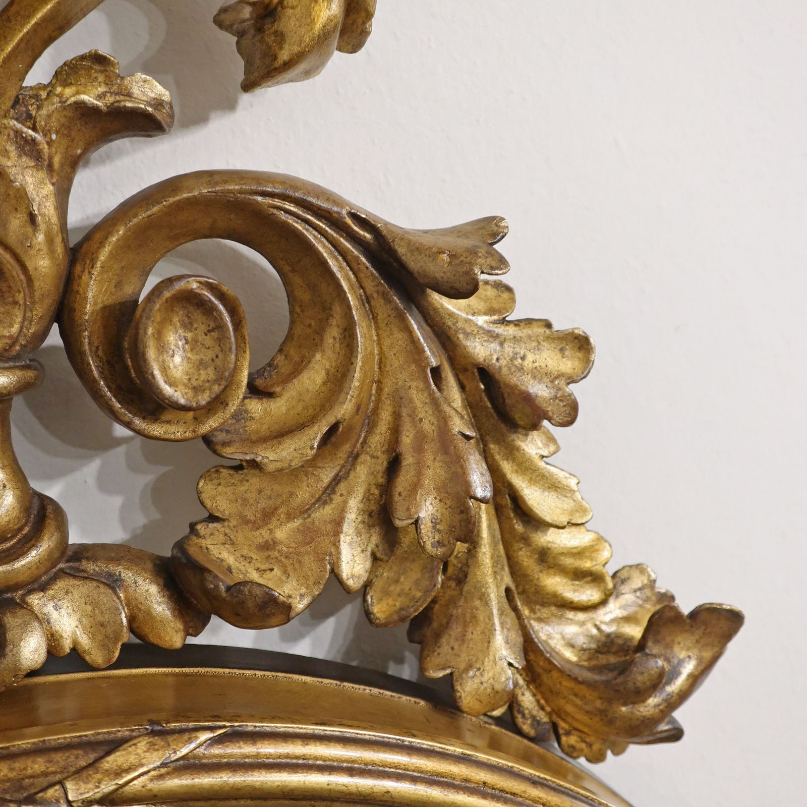 Regency Convex Carved Giltwood Wall Mirror photo buy