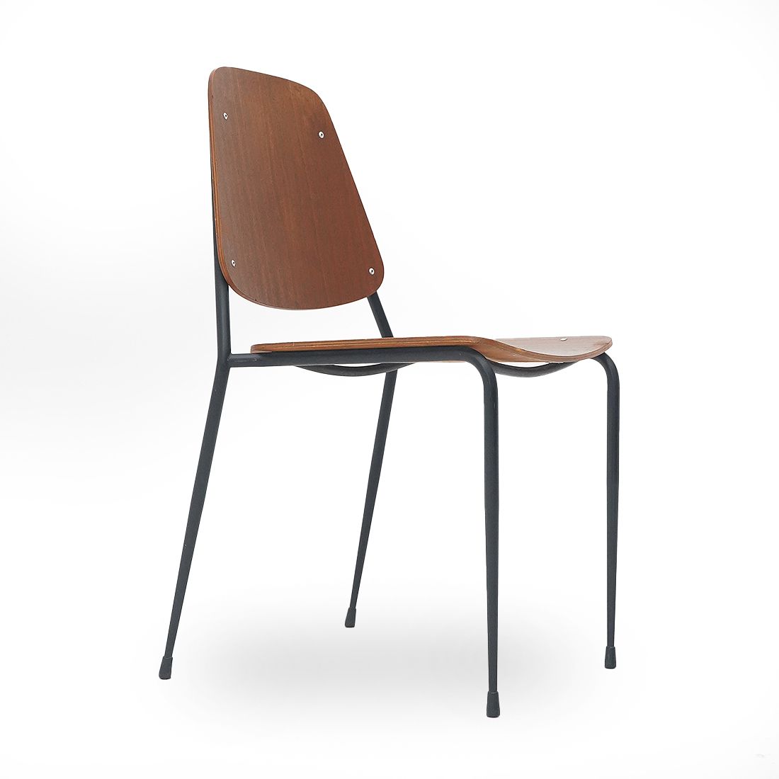 Furniture Chair With Seat And Back In Curved Plywood, 1960s photo