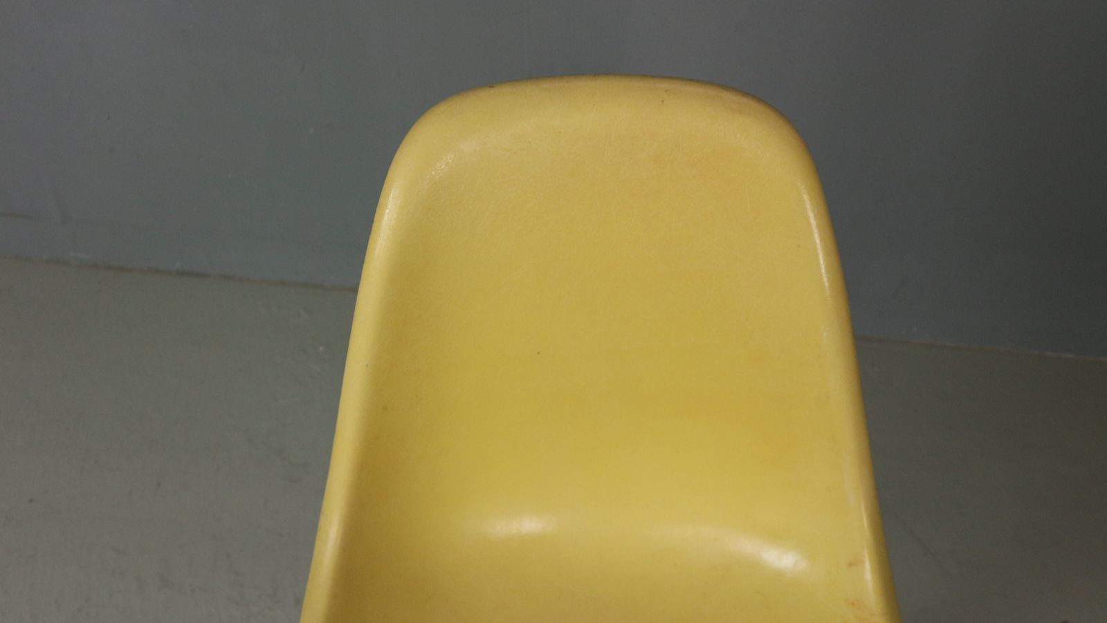 photo for sale Charles & Ray Eames "La Fonda" Light Yellow Fiberglass Chairs Herman Miller