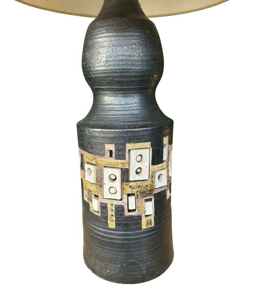 photo for sale A Very Large 1960s Ceramic Lamp By French Ceramicist Georges Pelletier For Accolay Potteries