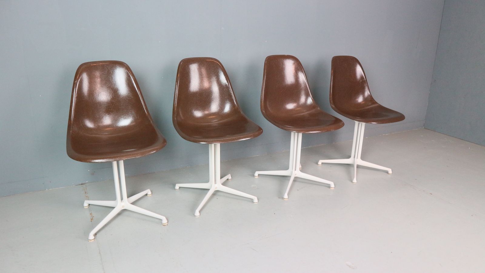 3300.0 Charles & Ray Eames Set Of 4 "La Fonda" Chairs For Herman Miller, 1960 photo