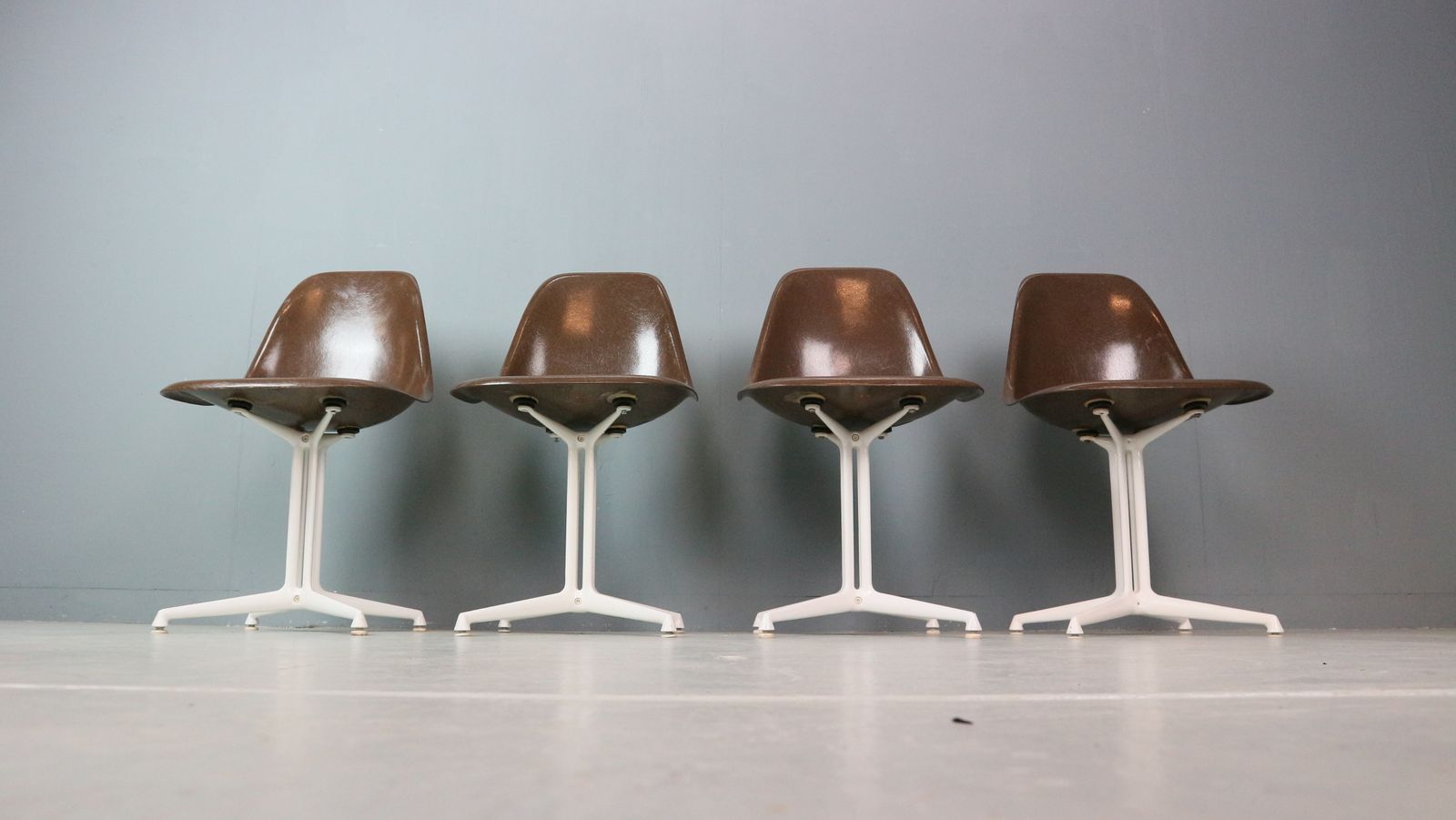 Furniture Charles & Ray Eames Set Of 4 "La Fonda" Chairs For Herman Miller, 1960 photo