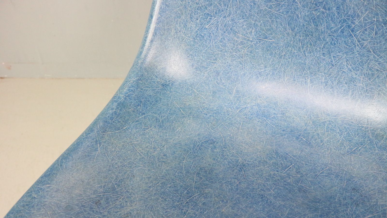 Furniture Charles & Ray Eames "La Fonda" Blue Fiberglass Chairs Herman Miller photo