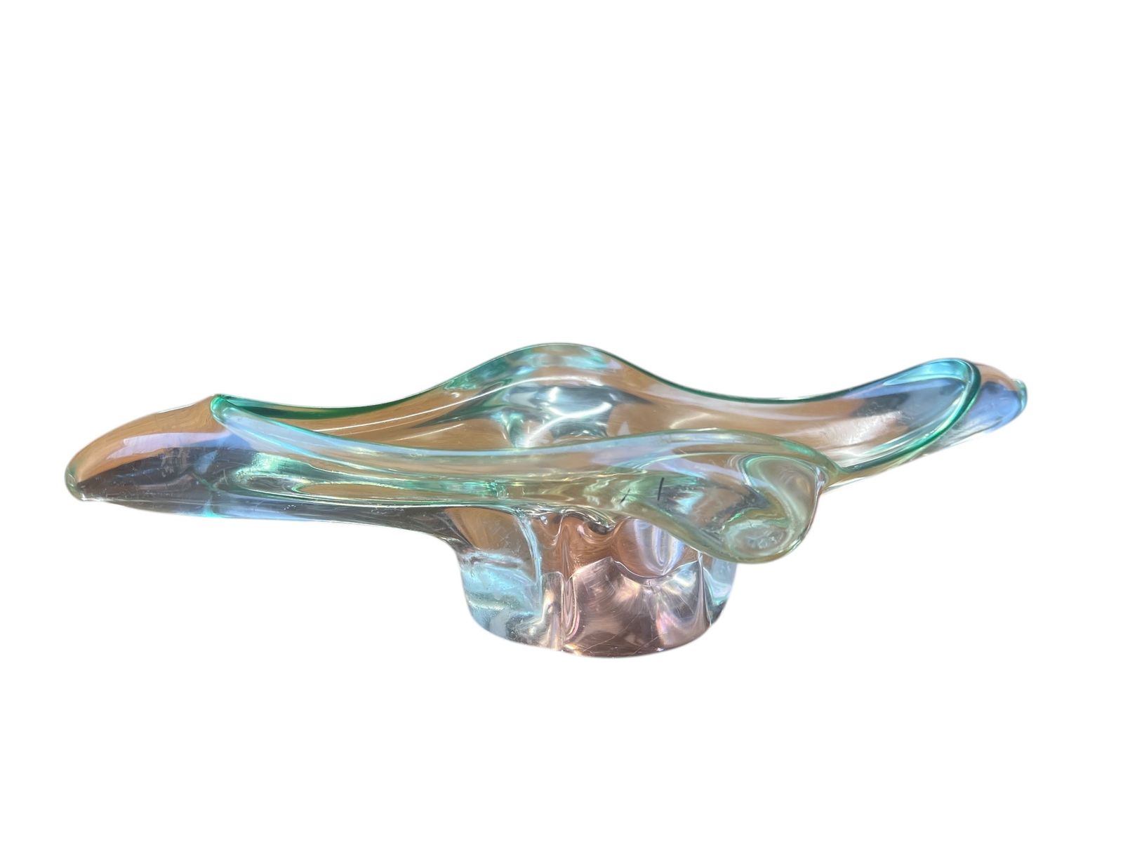 Mid Century Murano Art Glass Bowl.Mid Century Murano Art Glass Bowl. photo Home Decor