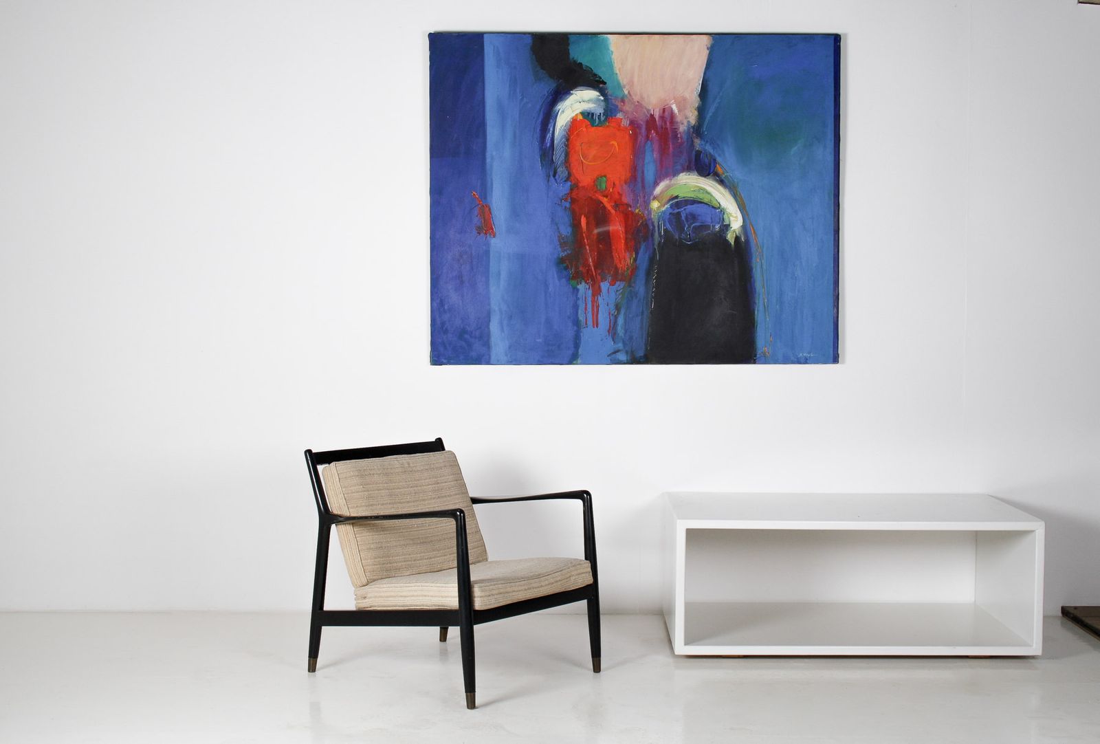 A Large Abstract Oil On Canvas Painting By Robert K Mckellar (1945 2009) photo for sale