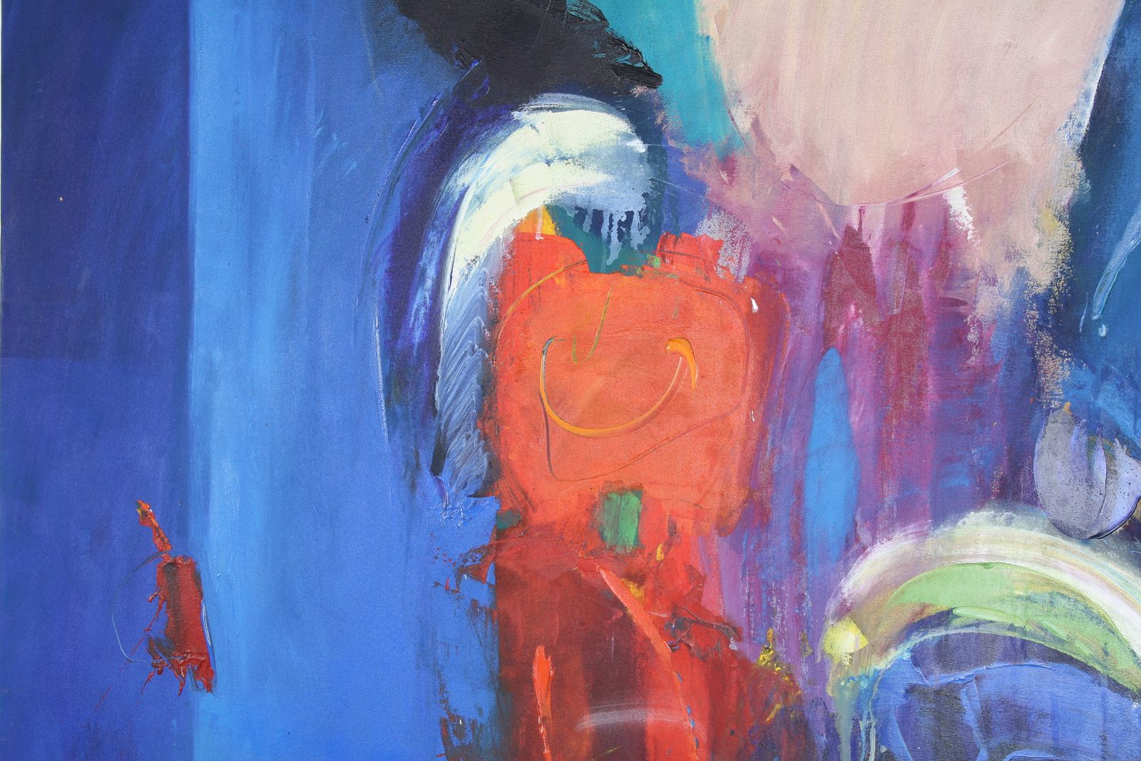 A Large Abstract Oil On Canvas Painting By Robert K Mckellar (1945 2009) photo vinterior