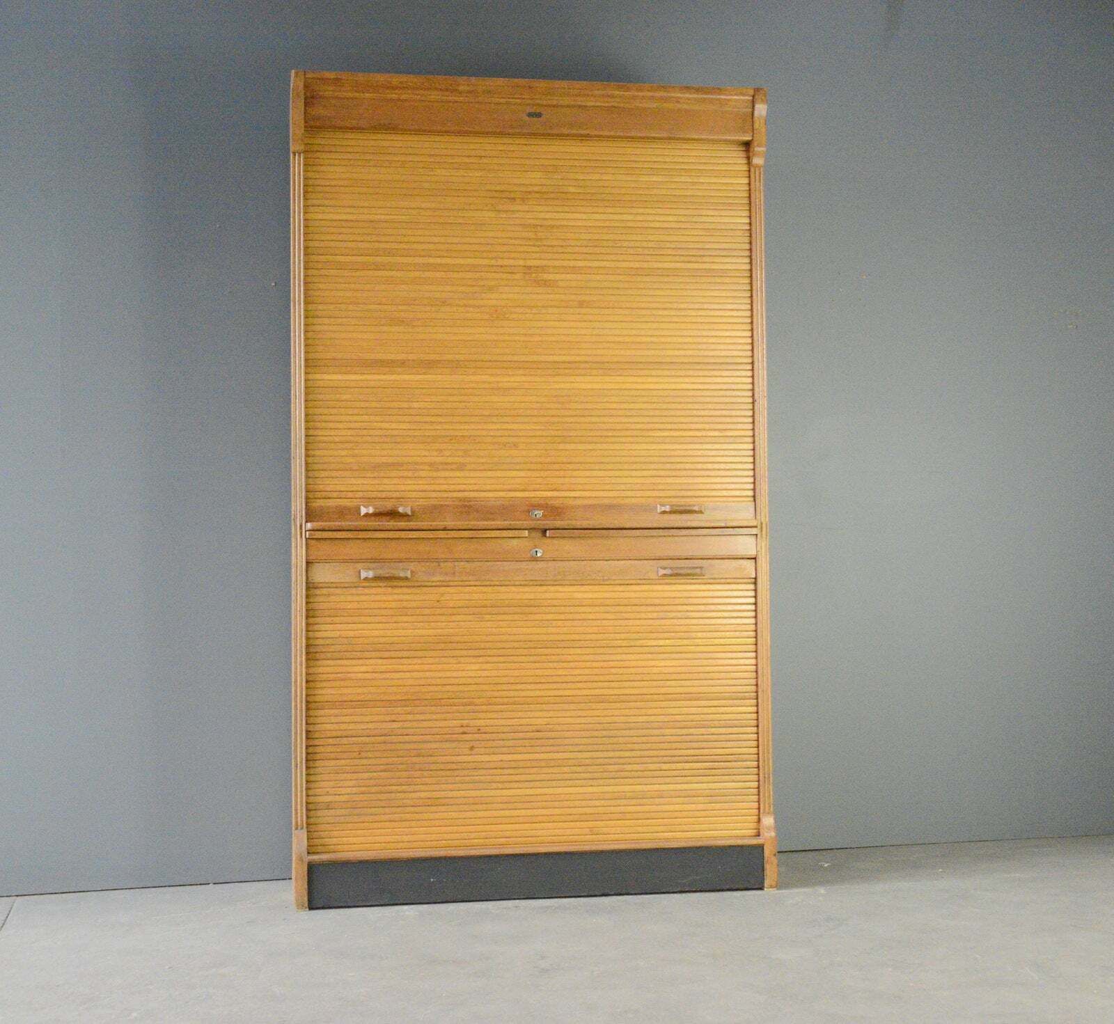 Soennecken Tambour Fronted Bookcase Circa 1920s photo for sale