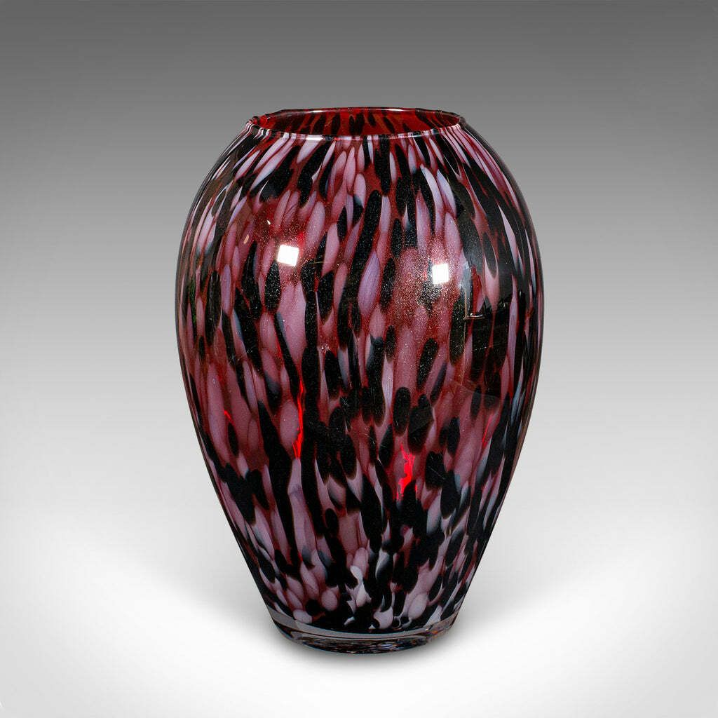 Large Vintage Display Vase, Italian, Art Glass, Flower Urn, Murano, Circa 1970 photo 695.0