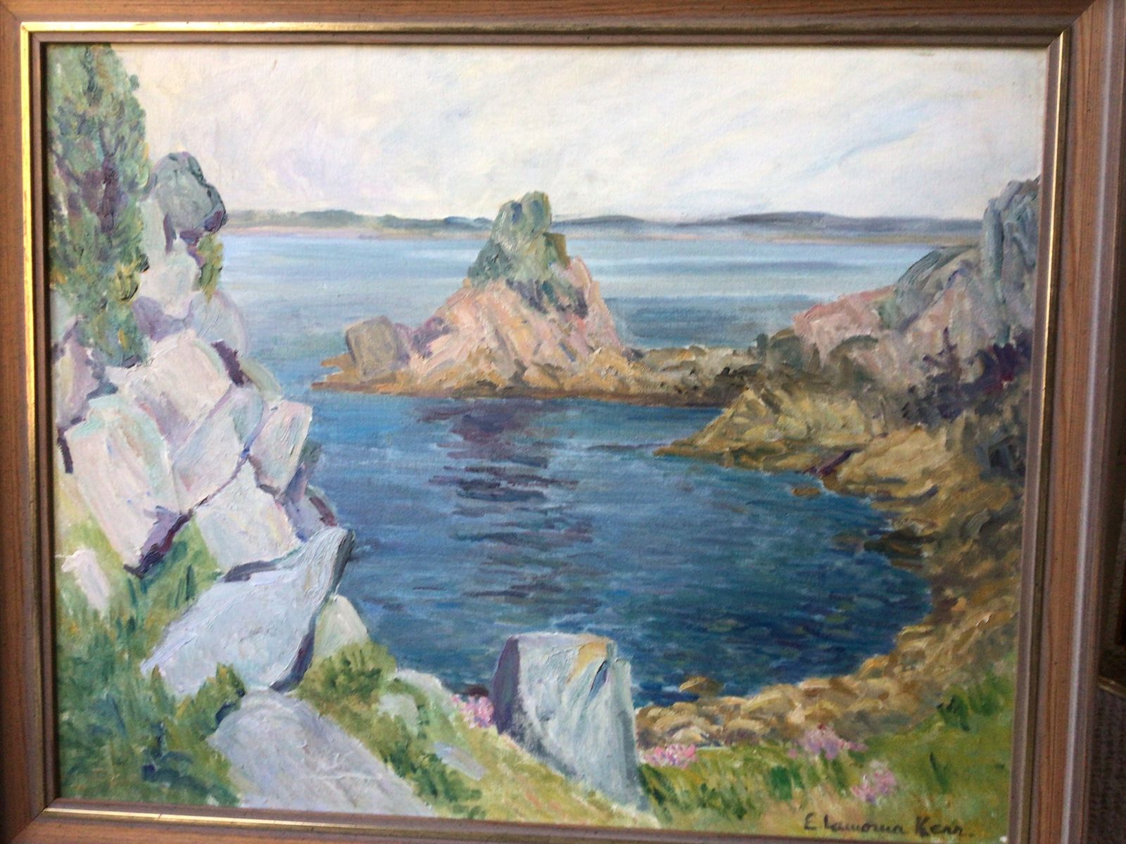 E Lamorna Kerr Framed Oil Painting Of Gugh, Isles Of Scilly, photo 150.0