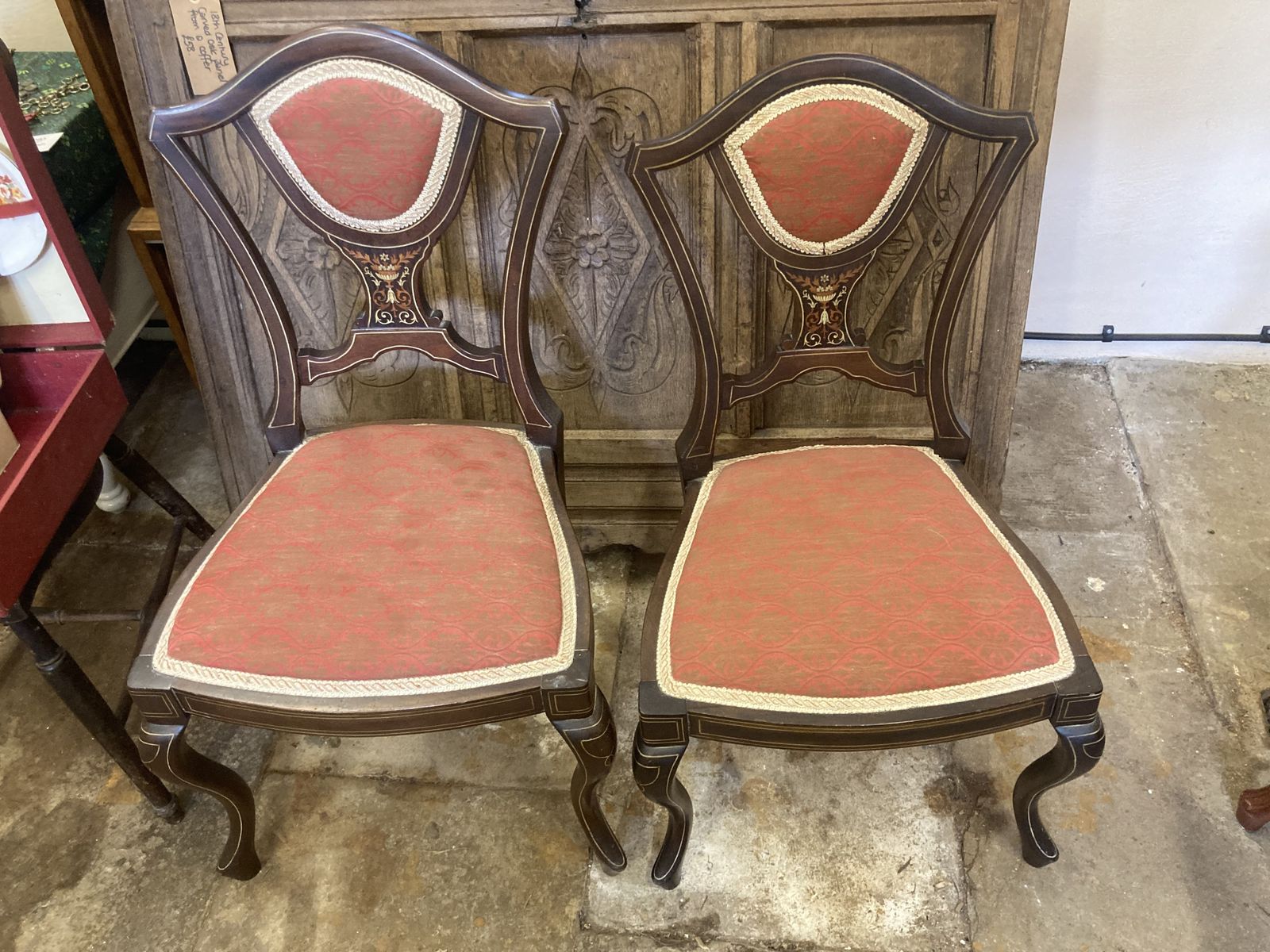 Pair Of “His And Hers” Bedroom Chairs By Jas Shoolbread