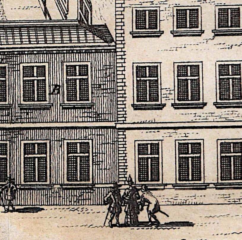Pieter Van Der Aa, St Catharine's, Cambridge Engraving Pieter Van Der Aa After David Loggan 1727 photo for sale
