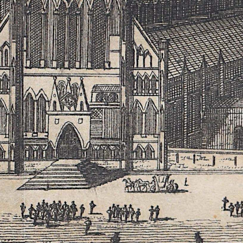 Pieter Van Der Aa, York Minster, Engraving Pieter Van Der Aa Probably After Johannes Kip1727 photo 286.0