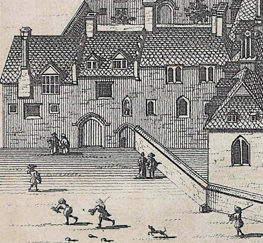 Pieter Van Der Aa, Trinity College, Cambridge Engraving Pieter Van Der Aa After David Loggan, 1727, I photo 286.0