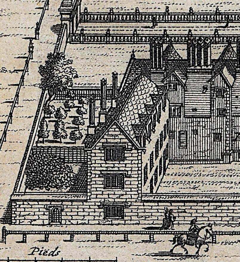 Pieter Van Der Aa, Emmanuel College, Cambridge Engraving Pieter Van Der Aa After David Loggan Ii1727 photo 286.0