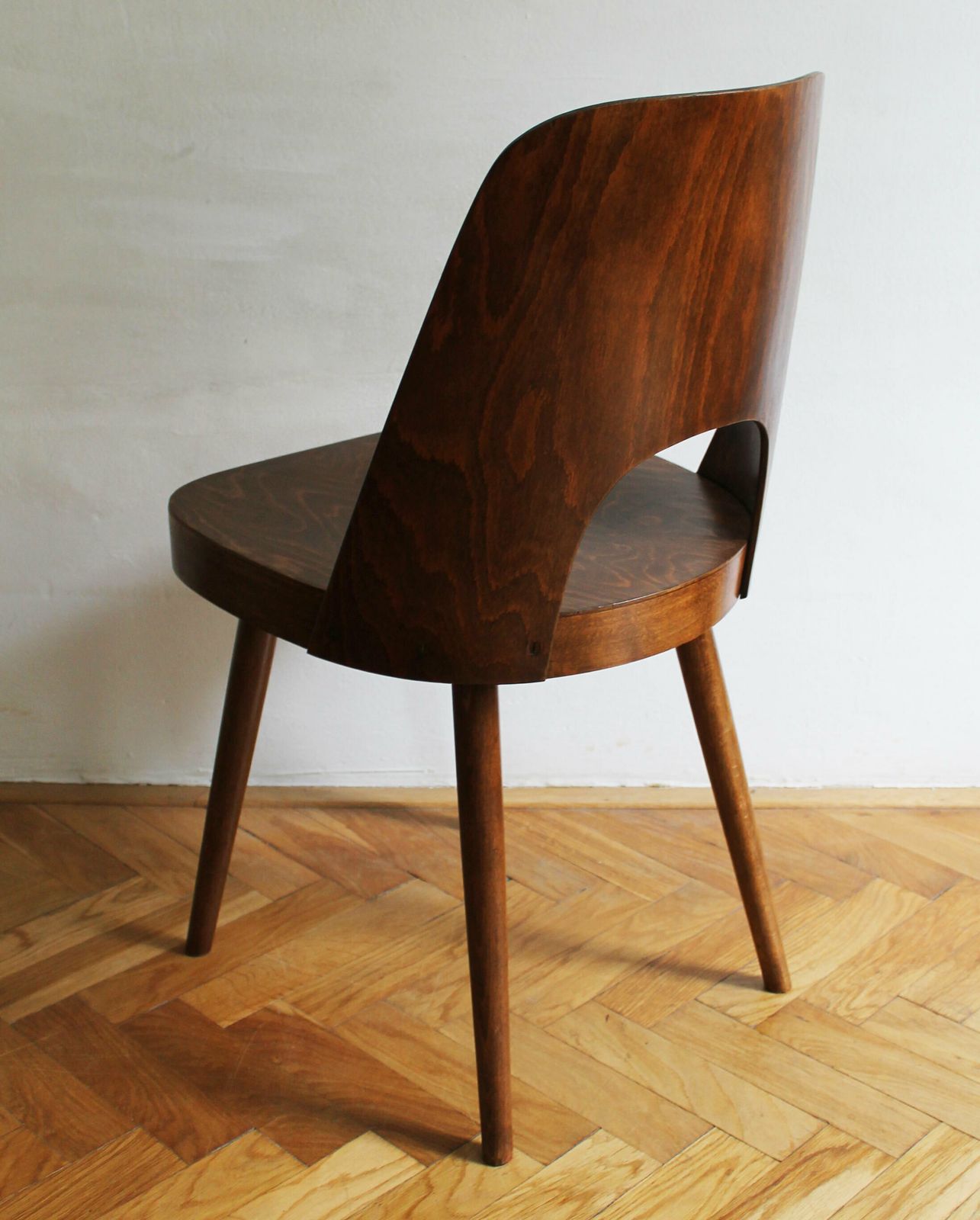 photo for sale Mid Century Dining Chair No.515 By Oswald Haerdtl For Ton Company