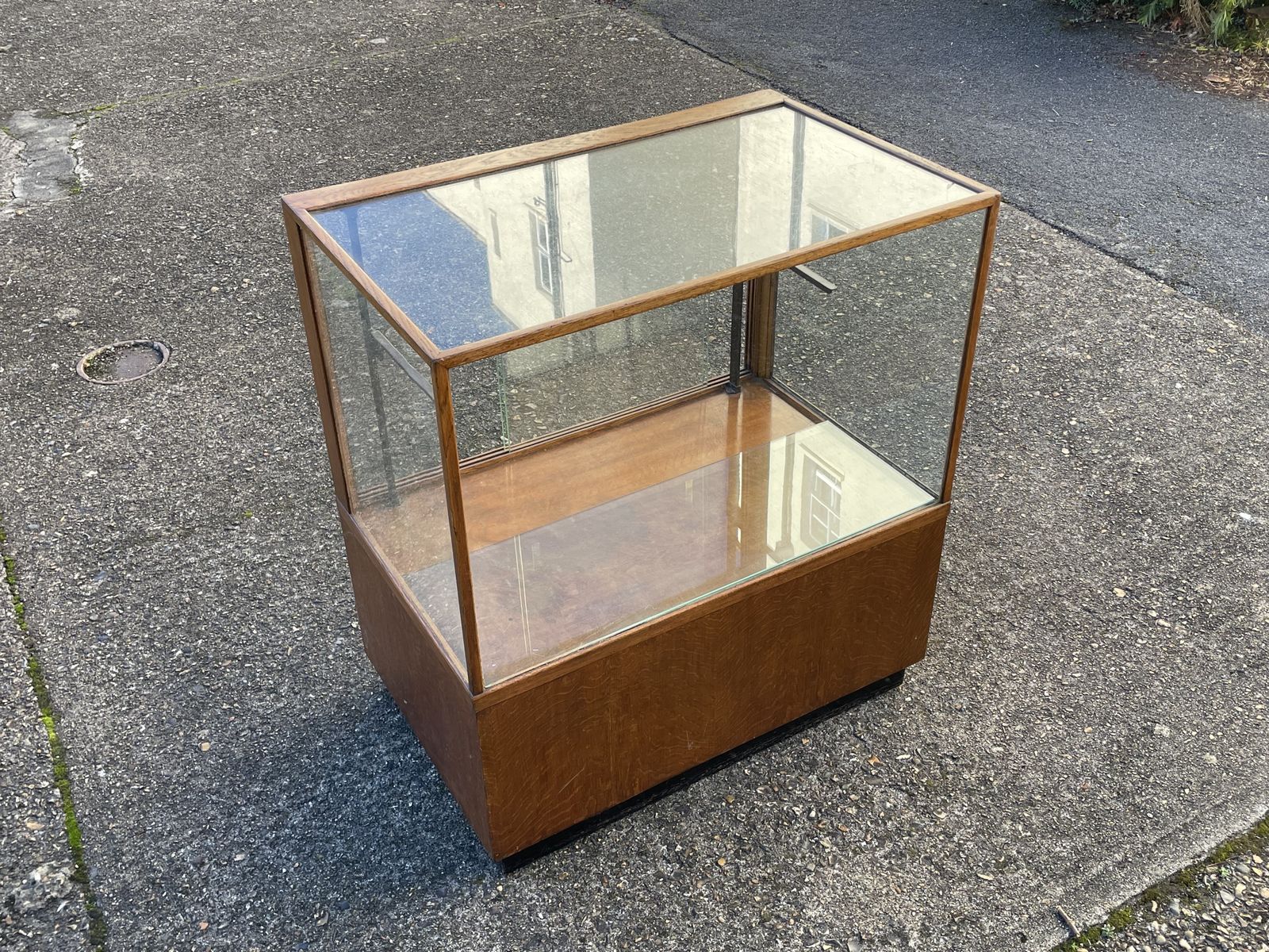 Shop Display Cabinet   Oak And Glass   Circa 1930's photo furniture
