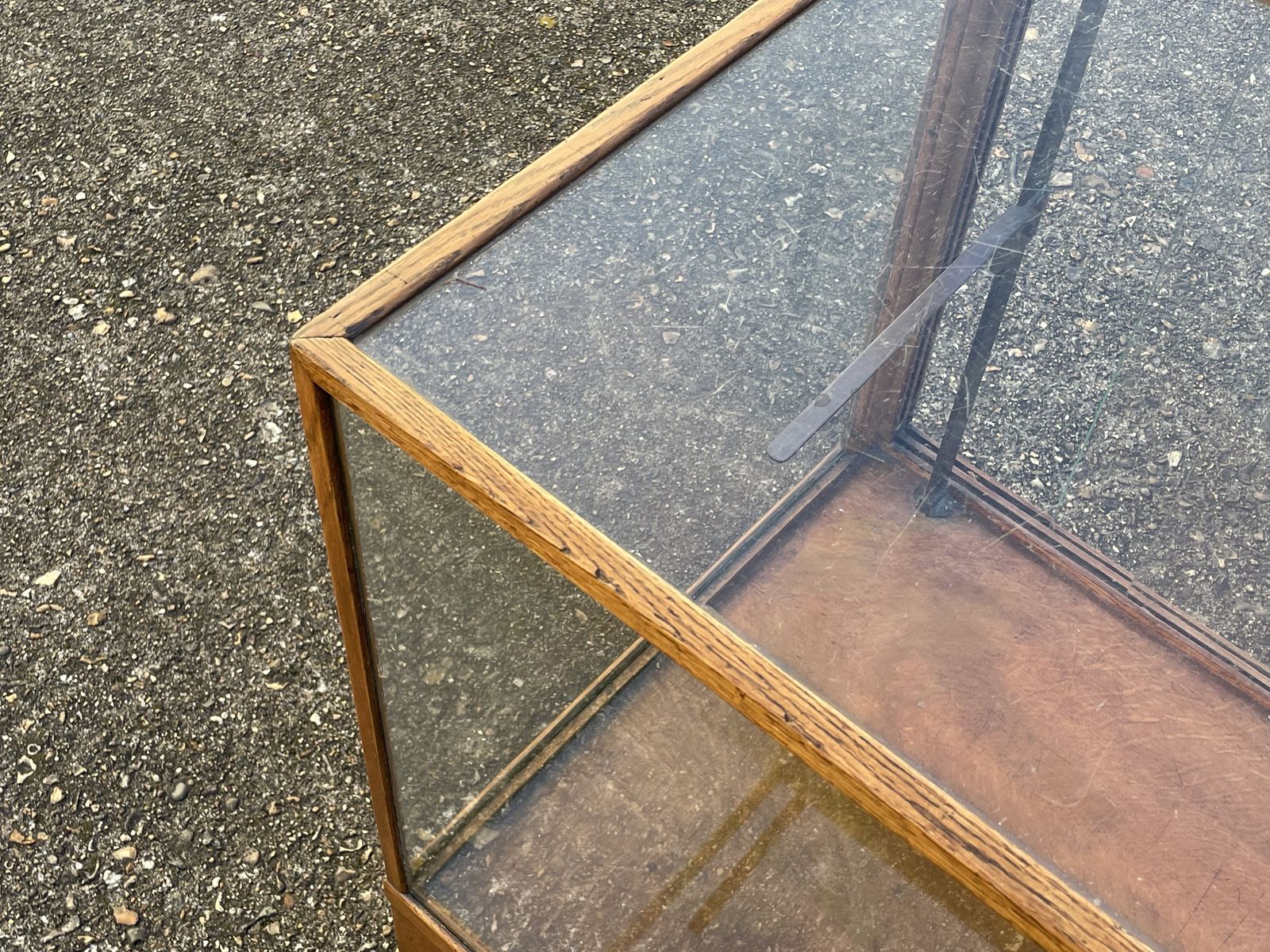 Shop Display Cabinet   Oak And Glass   Circa 1930's photo vinterior