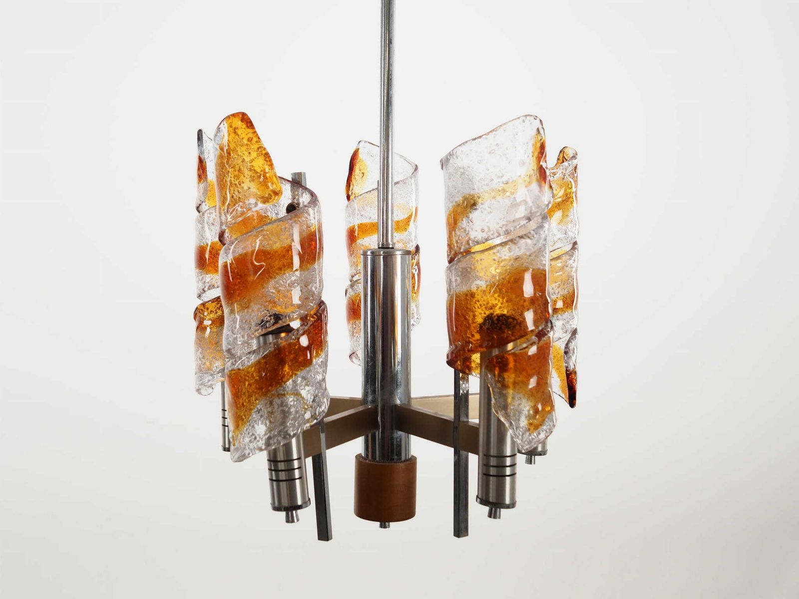 Hanglamp, Murano Glas, Italiaans Design, Jaren 1970, Productie: Italië photo vinterior