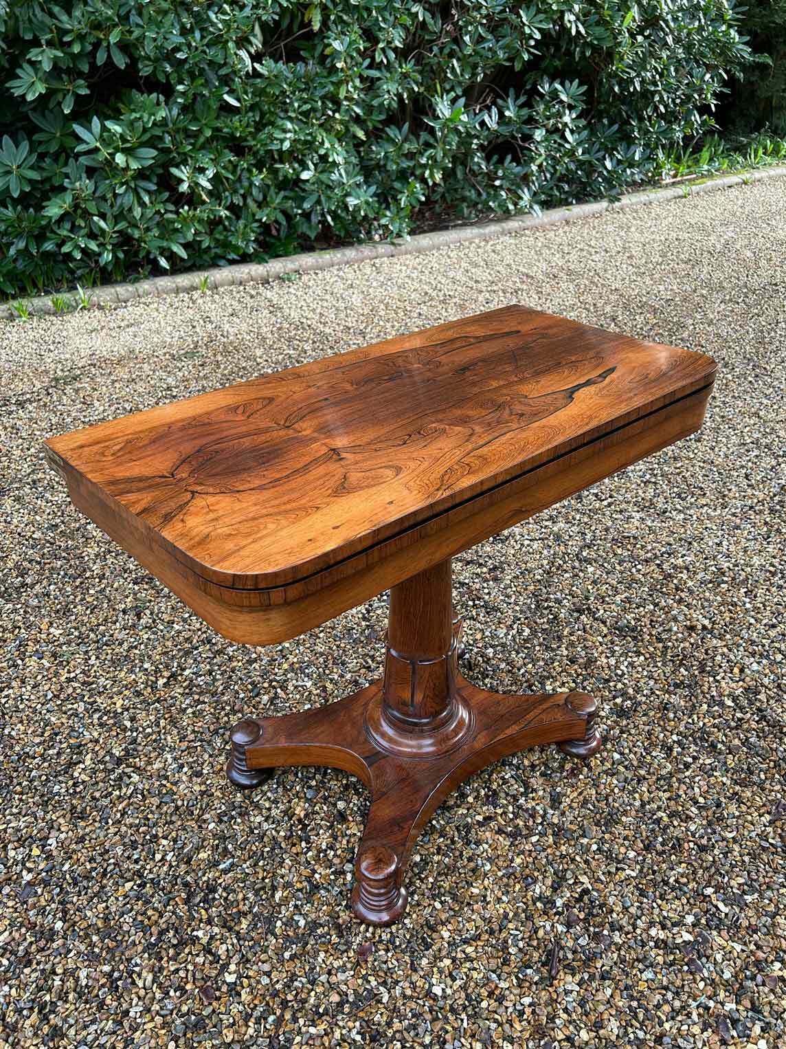 19th Century William IV Rosewood Card Table photo furniture