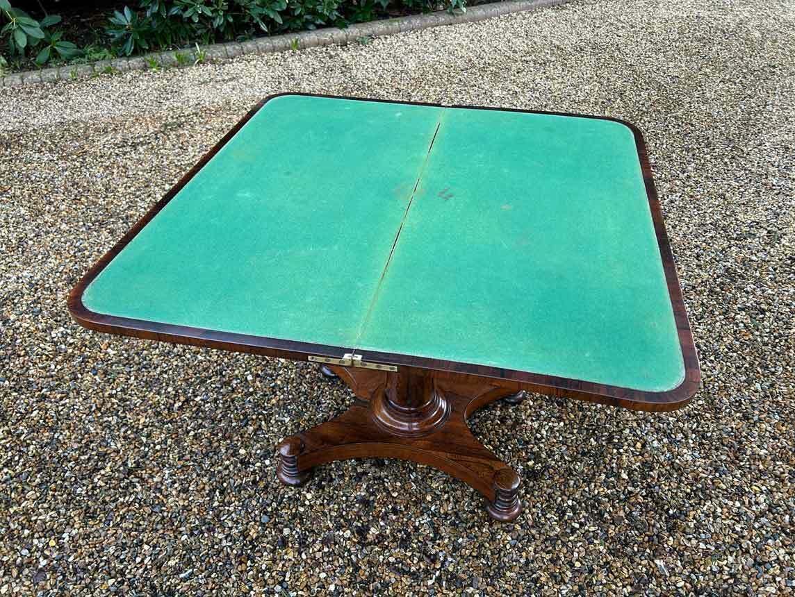 19th Century William IV Rosewood Card Table photo buy