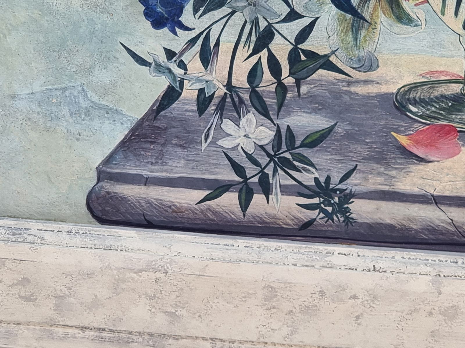 A Mid Century Still Life Tempera Painting By Stuart Armfield R.A Circa 1950 photo vinterior