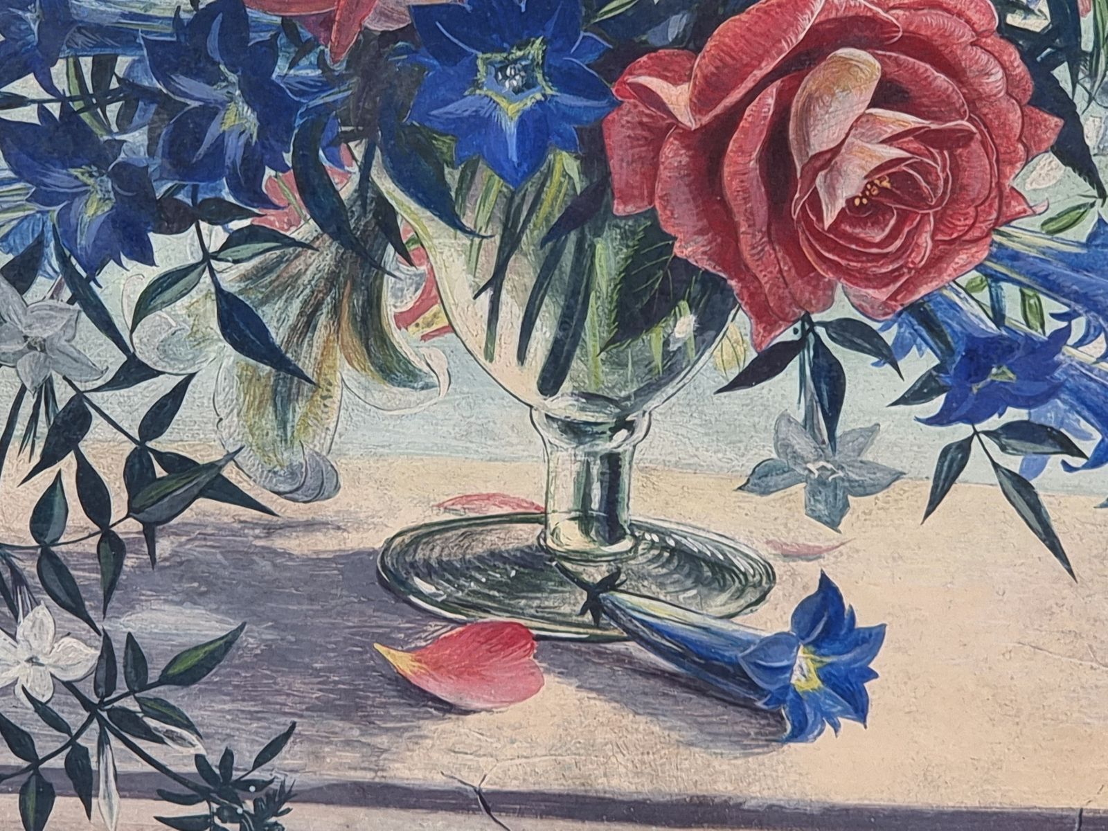 A Mid Century Still Life Tempera Painting By Stuart Armfield R.A Circa 1950 photo buy