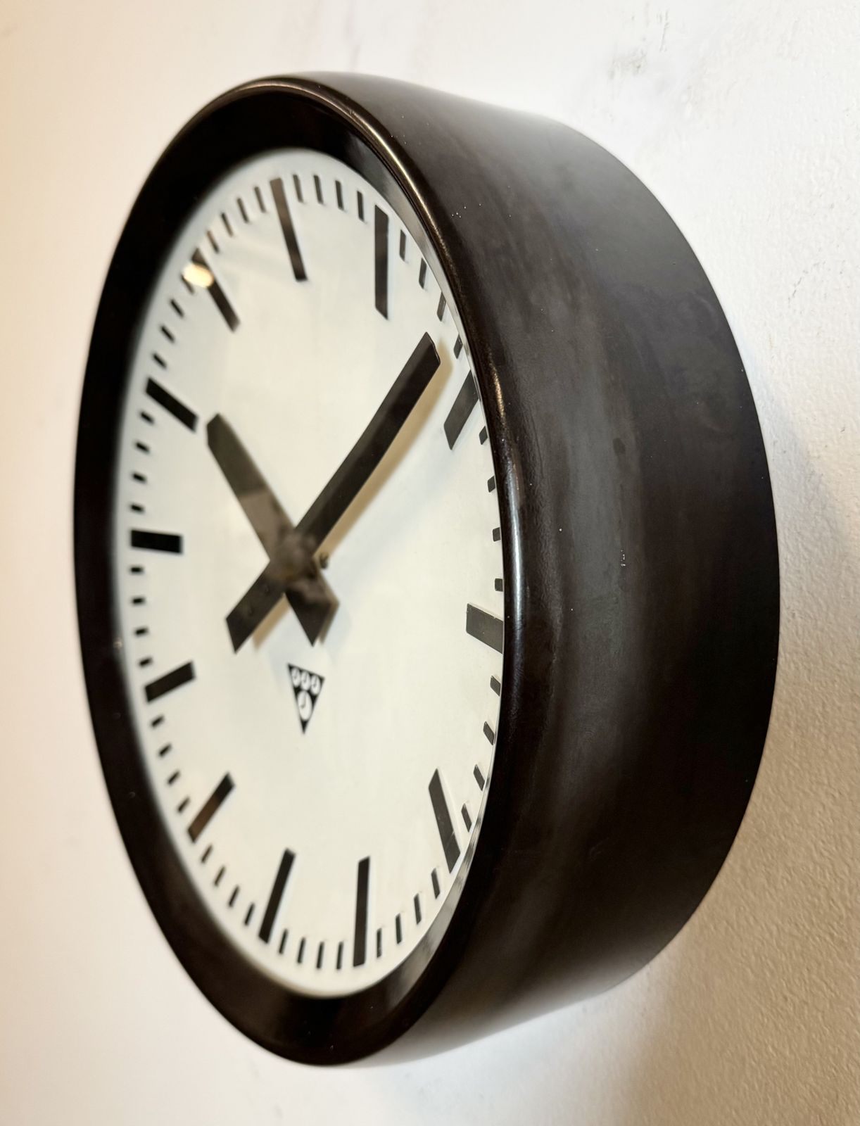 photo furniture Industrial Bakelite Factory Wall Clock From Pragotron, 1960s, 6x