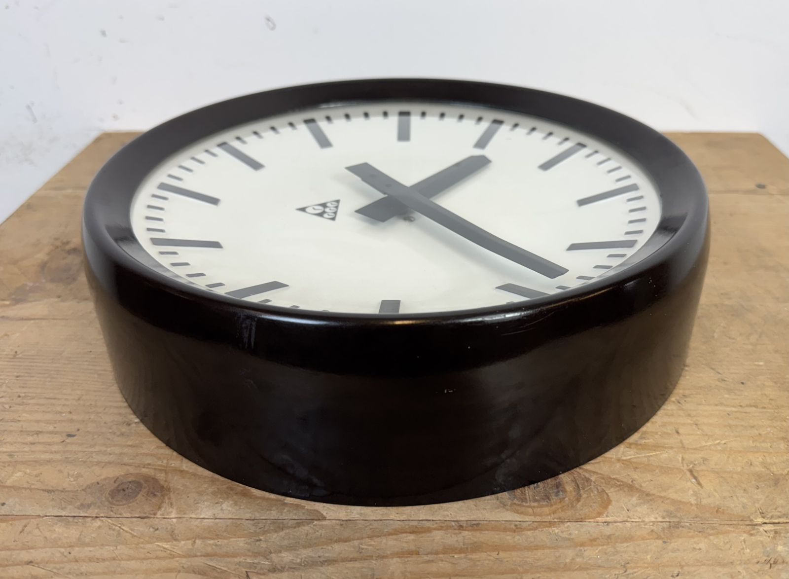 photo for sale Industrial Bakelite Factory Wall Clock From Pragotron, 1960s, 6x