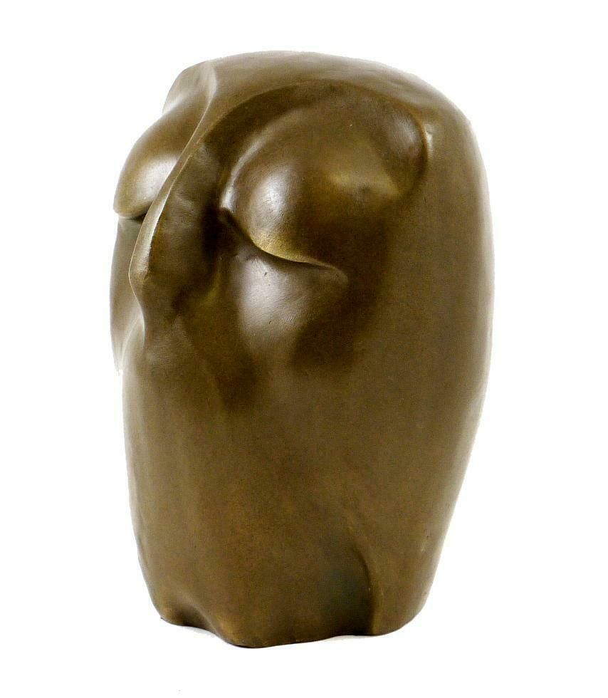 Sculpture Of An Owl In Patinated Bronze, Contemporary Art, 21st Century. photo 1376.0