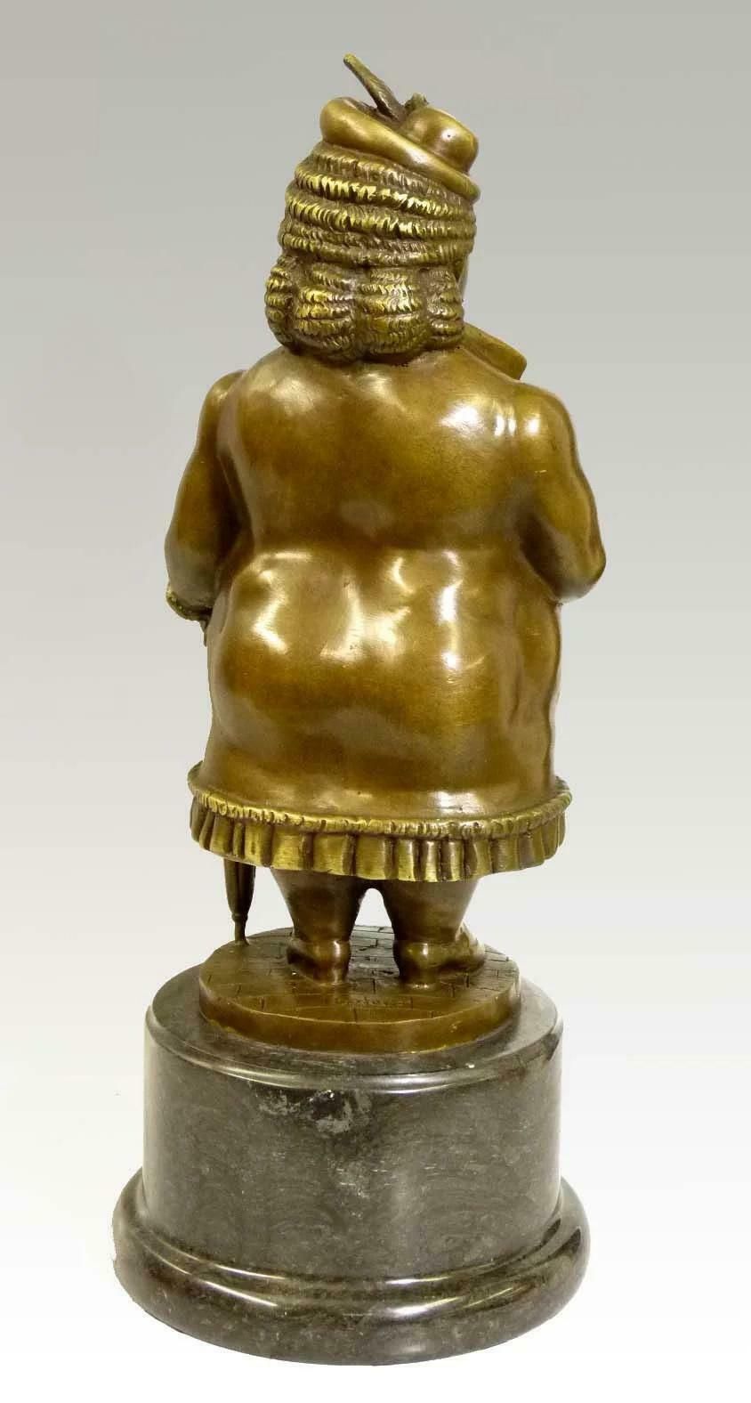 Sculpture In Patinated Bronze After Fernando Botero, 21st Century. photo for sale