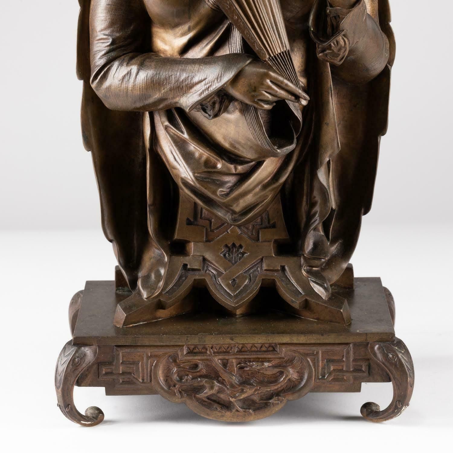 Sculpture In Patinated Bronze By Auguste Lalouette, Napoleon III Period. photo for sale