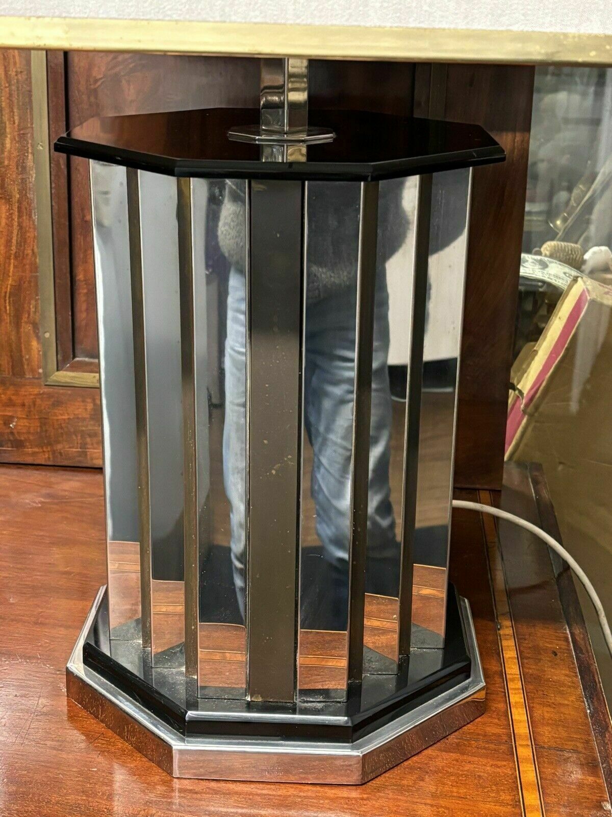Mid Century Italian Chrome Lamp By Romeo Rega, 1970's photo furniture