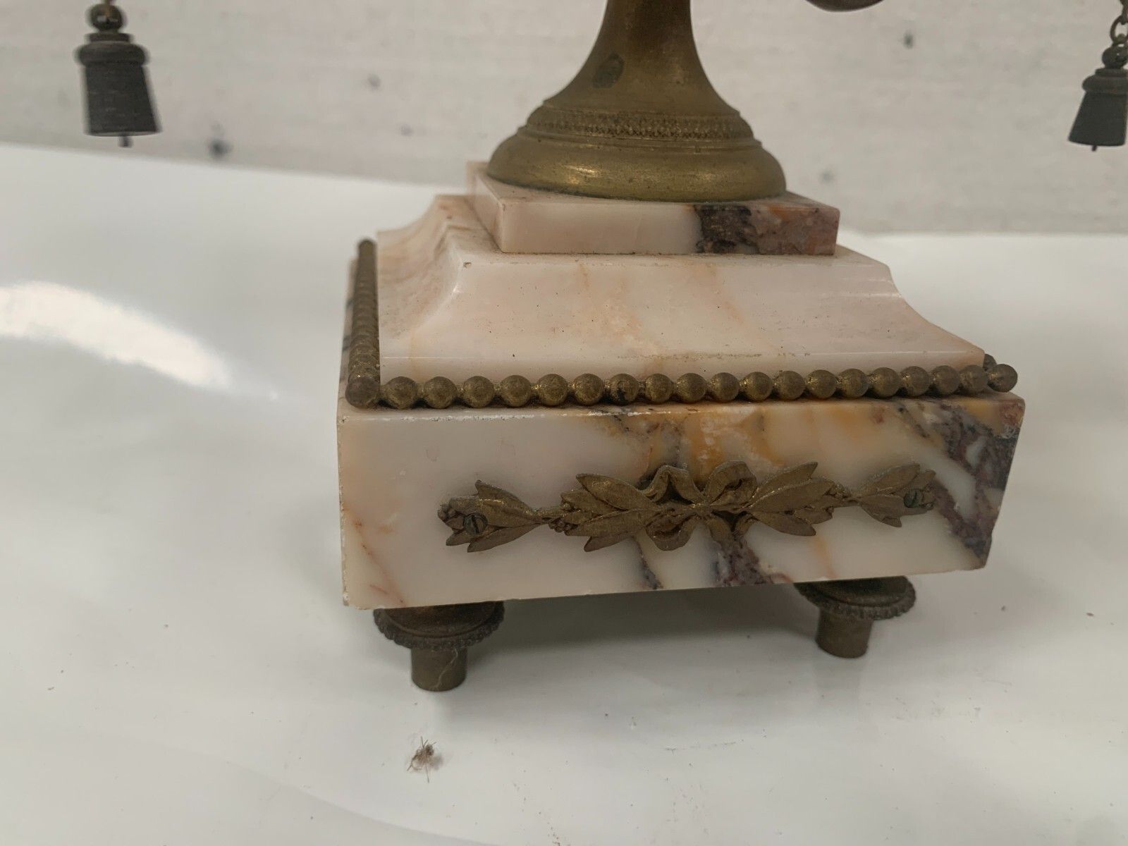 photo furniture Louis XVI Style Three Piece Chiseled Bronze Fireplace Trim