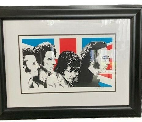The Beatles Rare Colour Print (75/100) Framed And Signed By Allison Lefcort