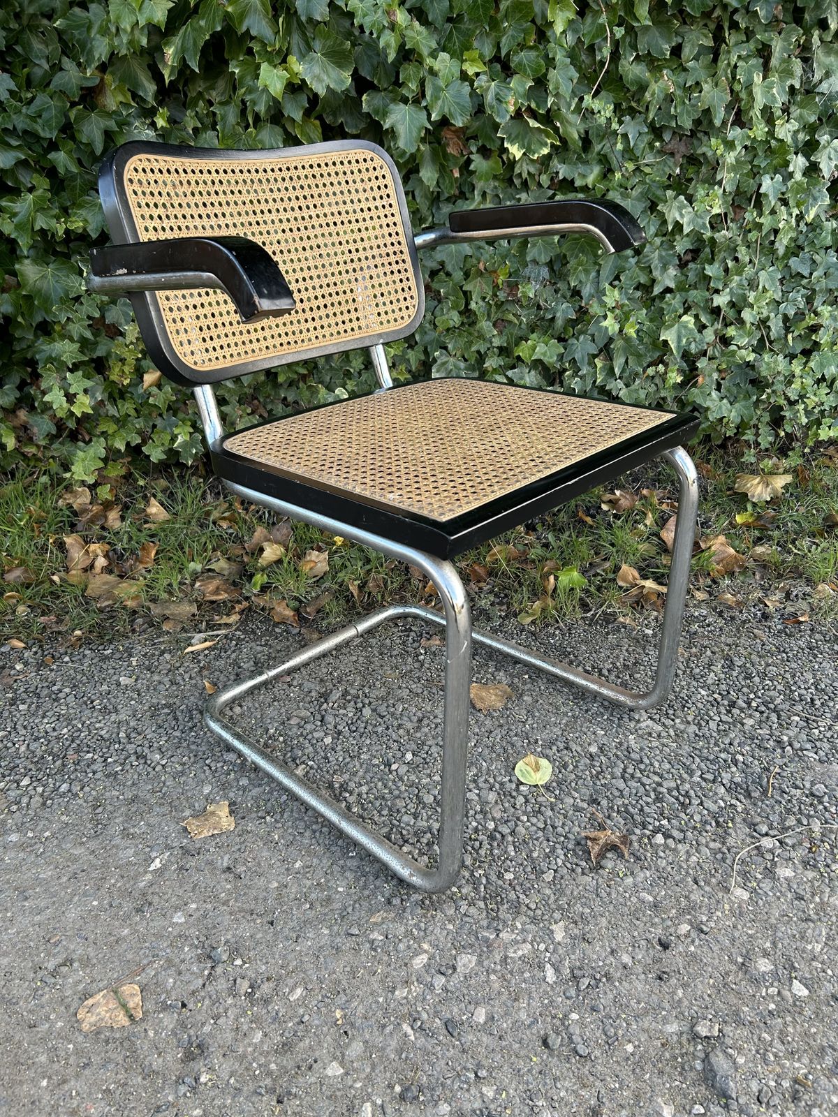 Vintage Cesca Dining Chair, Marcel Breuer Thonet Style photo for sale