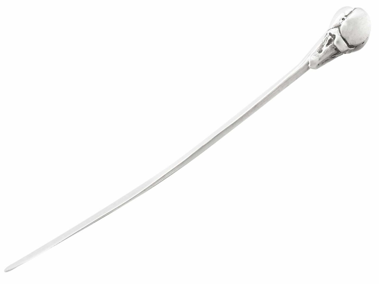 1980s Sterling Silver Swan Letter Opener photo for sale