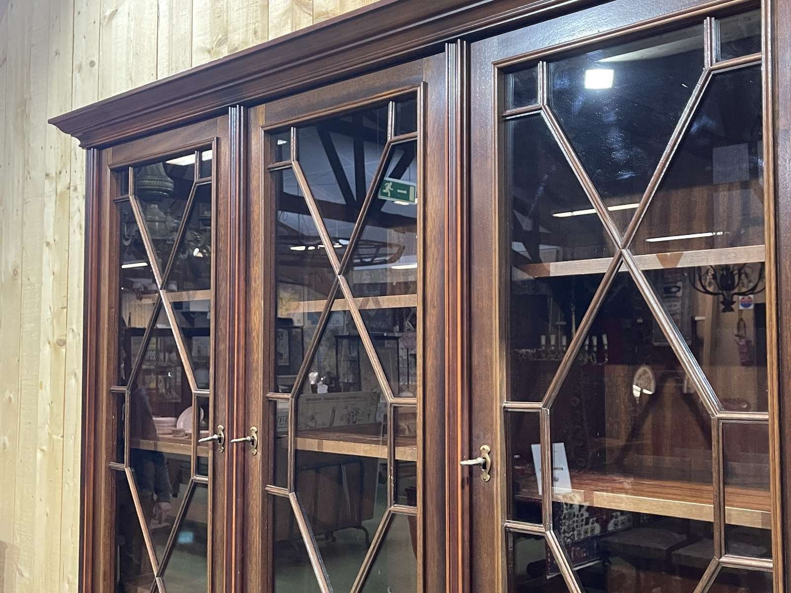 photo for sale English Bookcase 2 Bodies In Mahogany, Work From The 1970s