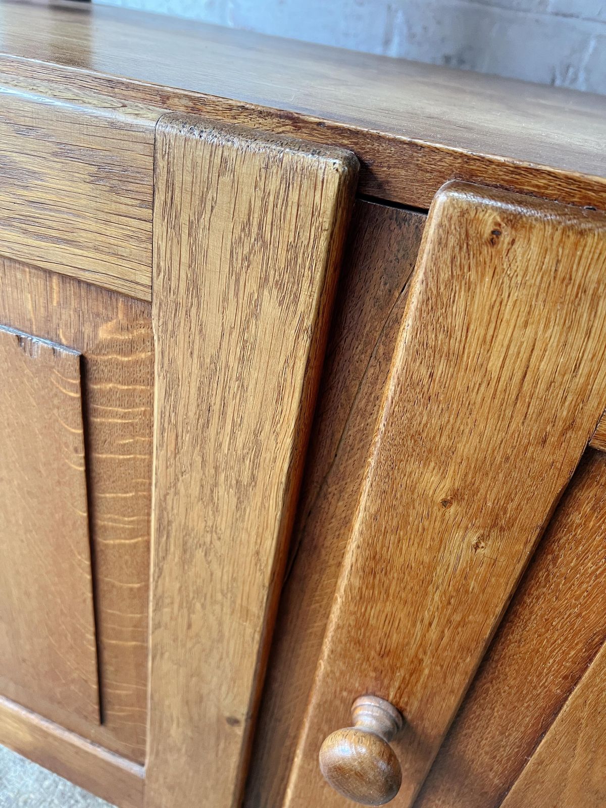Antique Solid Oak Kitchen Shelving Unit photo vinterior