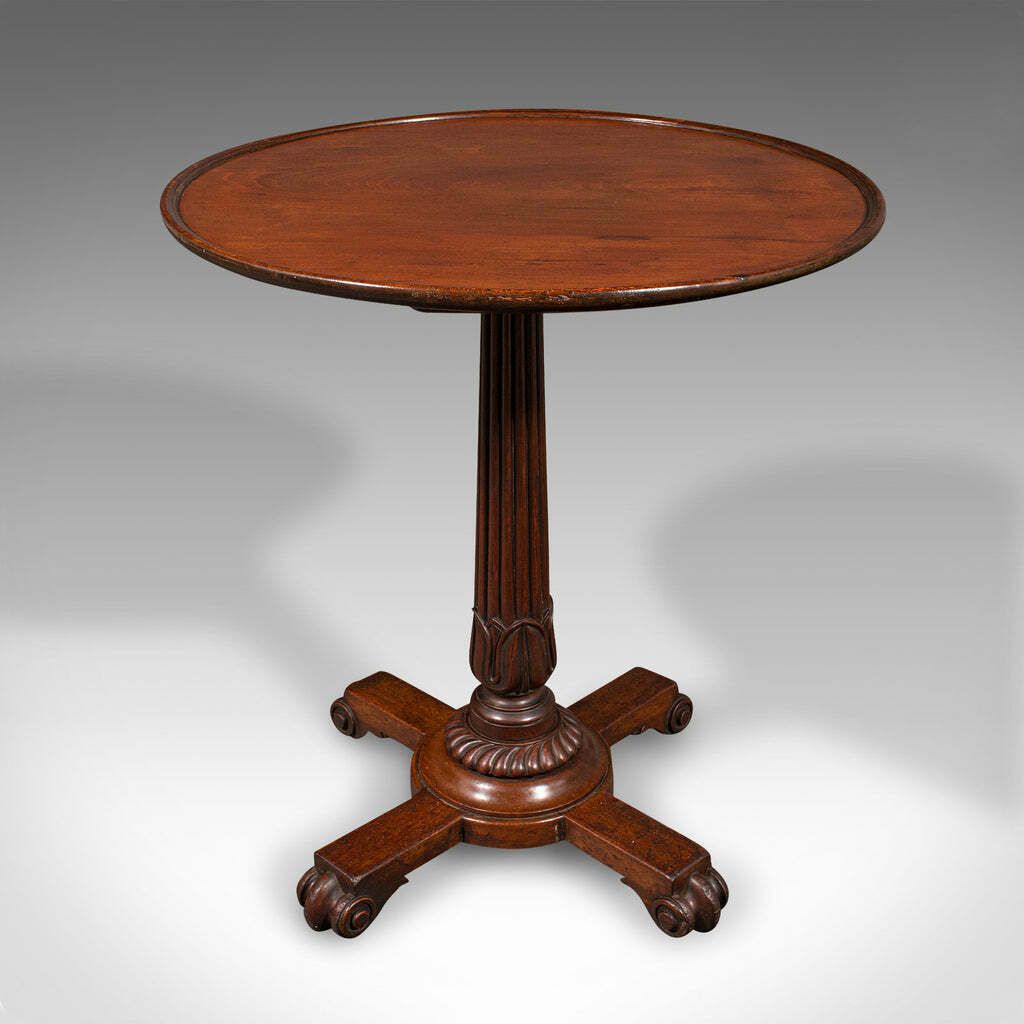 Small Antique Wine Table, English, Lamp, Side, Serving, William IV, Circa 1835 photo for sale
