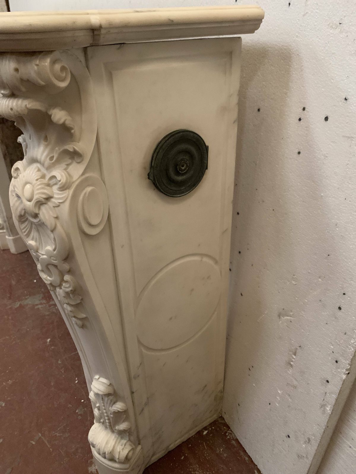 Louis XV Style Fireplace In White Carrara Marble, 19th Century photo Home Fixtures
