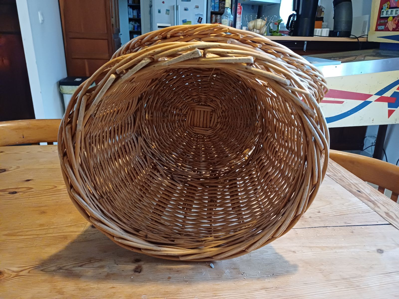 Children's Armchair Wicker, Rattan, Vintage photo Furniture