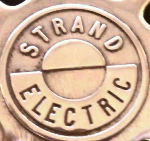 595.0 Vintage British Strand Patt 123 Industrial Theatre Spot Lamp Art Deco Film Floor Light Wood Movie Lantern Tripod 50's Cinema Mid Century Eames photo