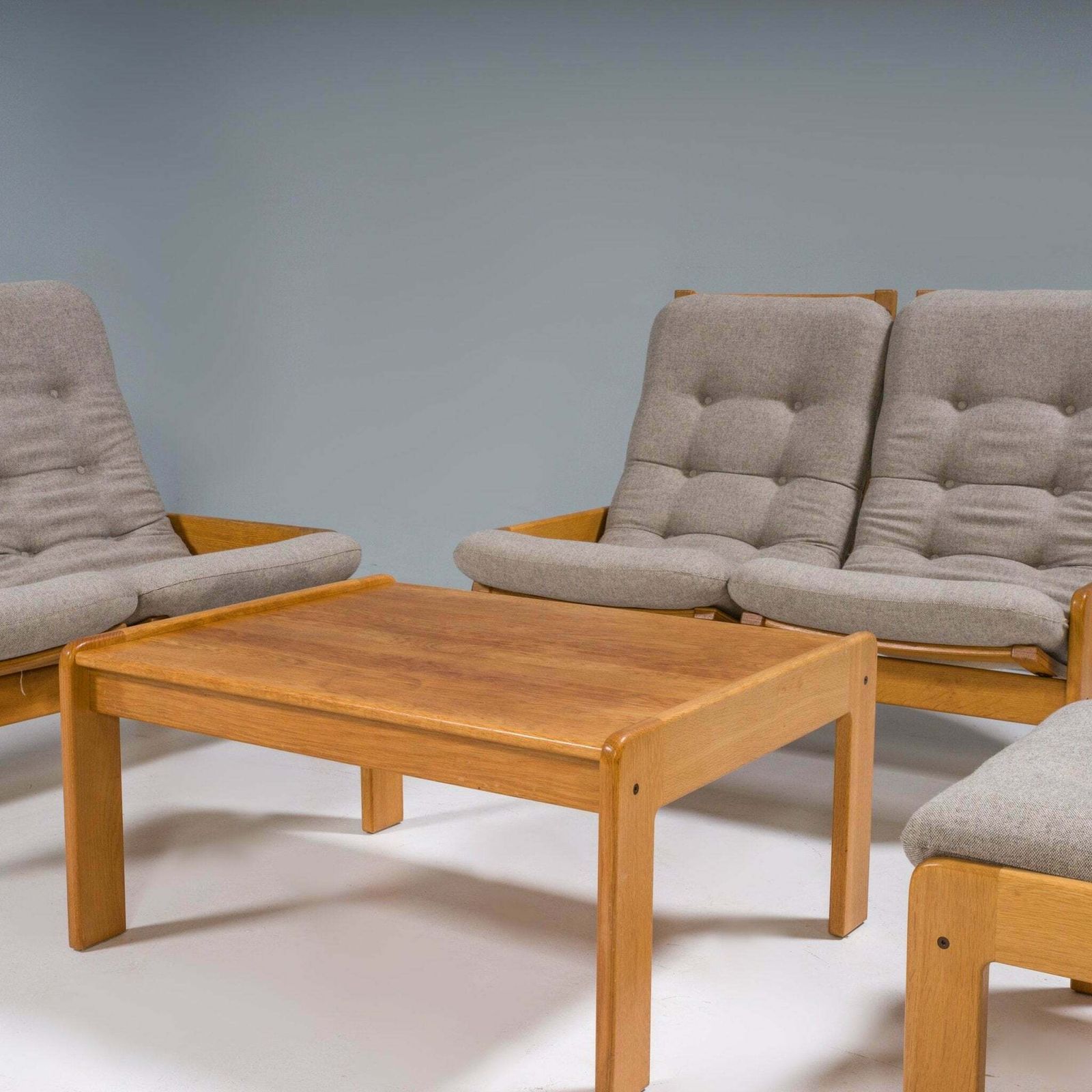Yngve Ekström For Swedese Set Of Single Sofa And Footstool, 1960s photo Furniture