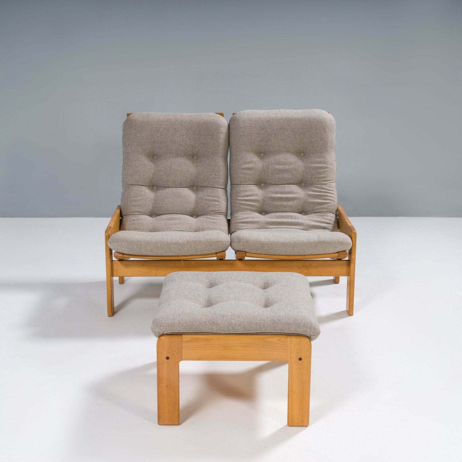 Yngve Ekström For Swedese Set Of Single Sofa And Footstool, 1960s photo buy