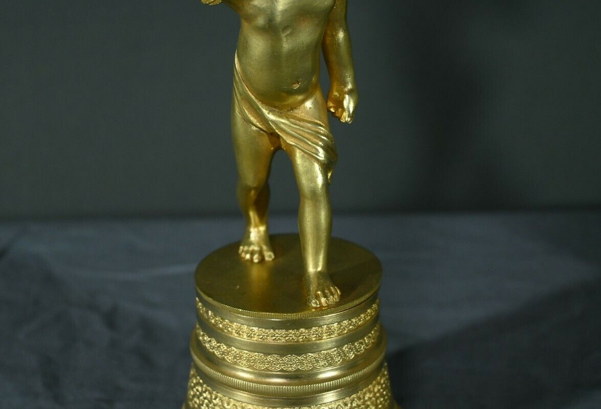 photo vintage Pair Of Gilt Bronze Candlesticks – Mid 19th Century