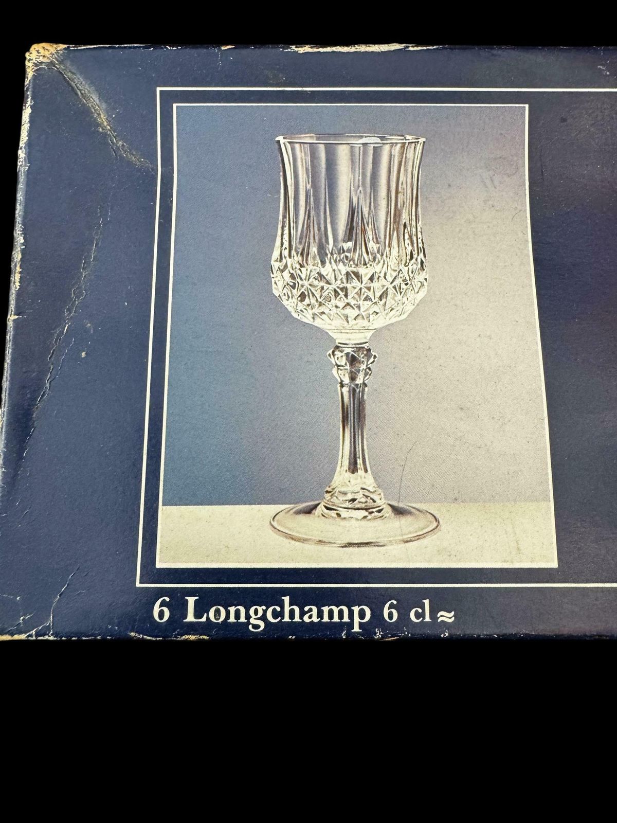 Vintage Cristal D’arques Longchamp Crystal Glasses 6cl / Set Of 6 / 24% Lead Crystal / photo furniture