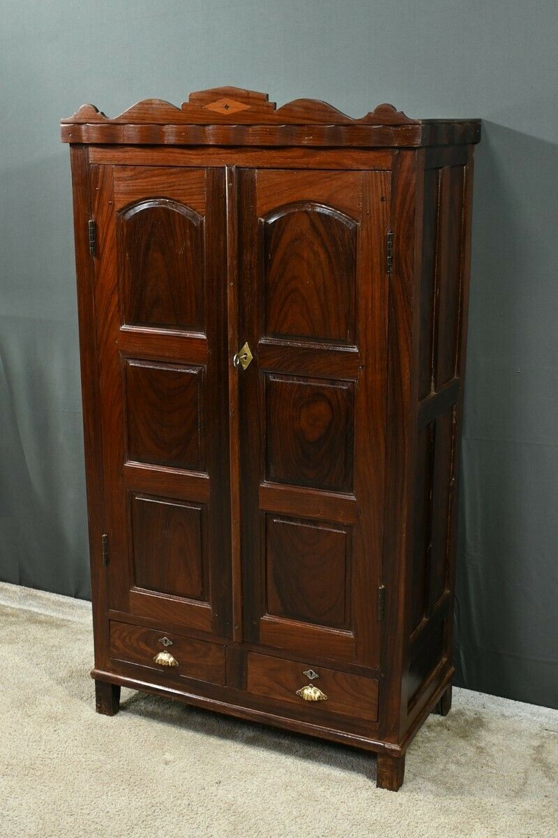 Pondicherry Spice Cabinet, In Teak And Rosewood – 1900 photo for sale